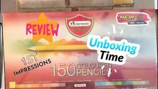 MasterArt 150 Coloured Pencil Unboxing & First Impressions | Swatch & Review