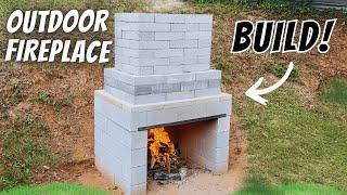 How to Build an Outdoor Fireplace without Mortar (Dry Stacked)