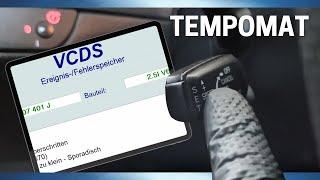 Geschwindigkeitsregelanlage GRA prüfen mit VCDS (Tempomat)