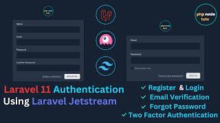 Laravel 11 Authentication using Laravel Jetstream | Laravel Jetstream Authentication | Laravel 11