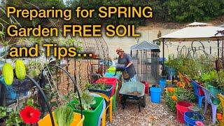 How to Container Garden NOW for Free Soil in Spring and Make Gardening Easy & Vegetable Growing Tips