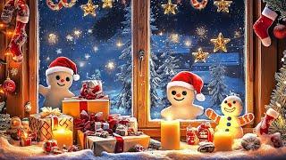 Christmas Atmosphere Is Near, By The Window ️ Christmas Background Music 2025