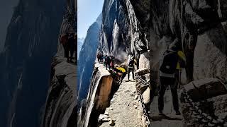 Sudden Hillside Collapse Near a Hiker