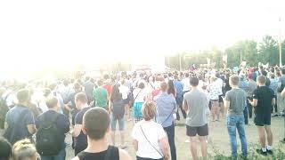 Красноярск Митинг за отставку губернатора  Александра УССА. Завершение и подписание резолюции