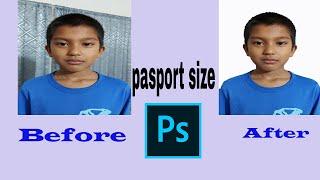 Make passport size photo with photoshop |Alif Tech