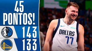 DONCIC shines in a spectacular showdown between MAVS and WARRIORS | Highlights