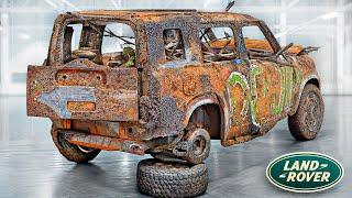 Restoration of Abandoned Land Rover Defender|  Rebuild and Customization!