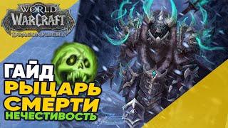 Гайд Рыцарь Смерти Нечестивость Драгонфлай / Анхоли ДК World of Warcraft Dragonflight 10.0