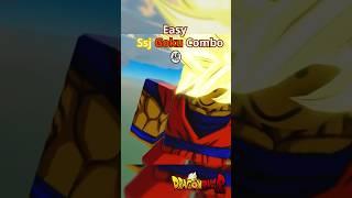 Ssj Goku Easy Combo #shorts #roblox #goku  #dragonball #dbr #dbrrework