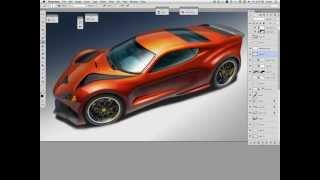 shiny car rendering: layering strategy