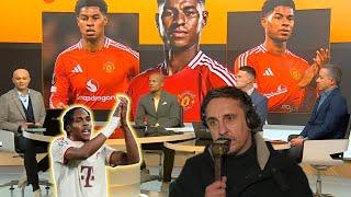 Gary Neville reacts Rashford's Villa Move!  Latest Man United Transfer News on Mathys Tel!