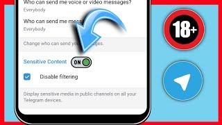 ENABLE Sensitive Content on Telegram (iOS & Android)