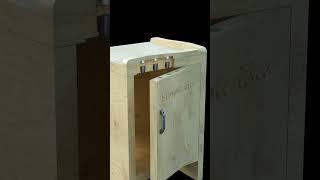 Simple hidden cabinet lock #shorts #woodworking #wood #diy