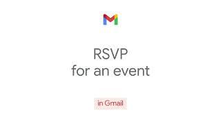 How to: RSVP for an Event in Gmail