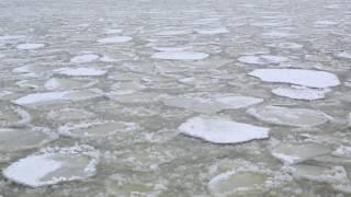 Fascinating ice balls and rings return to Lake Michigan channel