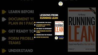 LESSONS FROM RUNNING LEAN by ASH MAURYA | Wealthy mindset | #shorts #short #trending #trend #youtube