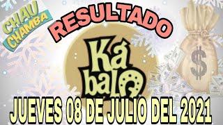 RESULTADOS LOTERÍA KÁBALA Y CHAU CHAMBA DEL DÍA JUEVES 08 DE JULIO DEL 2021 /LOTERÍA DE PERÚ/