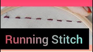 Running Stitch |Basic Hand Embroidery Running Stitch |Learn Hand Embroidery For Beginners-part -1