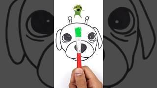 Gog The Green Alien Dog Acrylic Painting Art  Creative Skills Painting #trending #artist