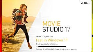 MAGIX VEGAS Movie Studio 17.0 Test in Windows 11