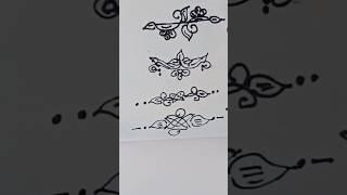 simple border design muggu please subscribe my channel