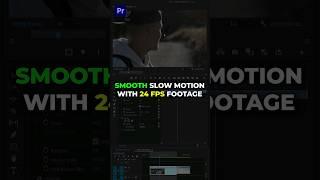 SMOOTH SLOW MOTION with 24 FPS Footage in Premiere Pro  #premierepro #tutorial #kylerholland