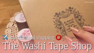 [SUB] The Washi Tape Shop 언박싱&다꾸 ASMR ️international shipping⭕️ journal supplies unboxing