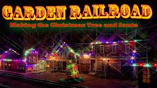 Watch our Garden Railroad Christmas Village Come to Life!