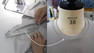 How to sew a Neckband on a T-shirt