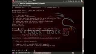 Сброс пароля в Windows 7 и XP c помощью BackTrack 5