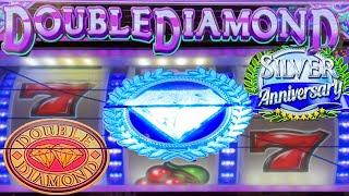 Classic Old School Double Diamond Silver Anniversary 3 Reel Casino Slot