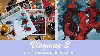 Vlogmas 2 | Christmas Card Photoshoot