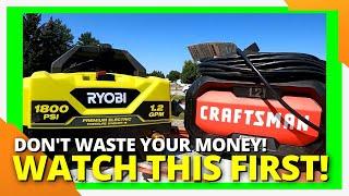 Craftsman vs Ryobi: Best Pressure Washer for the $99?