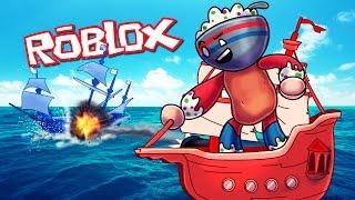 Roblox | RED VS BLUE PIRATE SHIP BATTLES! (Roblox Adventures)