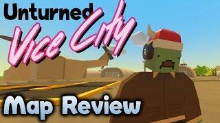 Unturned Gameplay - Vice City - CUSTOM MAP REVIEW