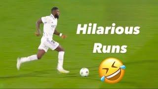 Antonio Rüdiger's Most Amusing Runs in Football History.