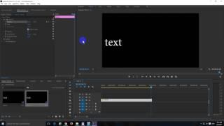 How to make a Simple Text Animation in Adobe Premiere Pro 2017