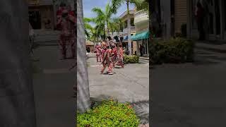 Drummers, dancers, and flute/fife player, St. Kitts, March 2022