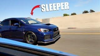 SLEEPER 800HP Subaru STI Vs. 800HP EVO X! ( Comparison )