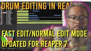 Fast Edit and Normal Edit Modes - Updated for REAPER 7 #drumeditinginreaper #promixacademy