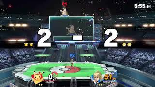 SSBU - At0micPunk (Pikachu) vs. Luigi (Zero Suit Samus) (Arena Match)