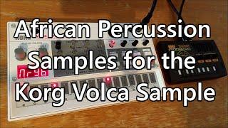 African Percussion Samples for the Korg Volca Sample (Merry Christmas!)