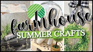 HIGH END Farmhouse (Summer) Crafts from the Dollar Tree