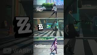 Honkai Star Rail vs ZZZ vs Genshin Impact | Walking Animation