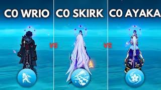 Who is the BEST CRYO DPS?? Skirk vs Ayaka vs Wriothesley !! [ Genshin Impact ]
