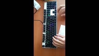 Metoo Mechanical Keyboard 104 Anti-ghosting Luminous Black Switch UNBOXİNG PART 2 ALİEXPRESS türkçe