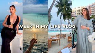 weekly vlog I went on my DREAM vacation to the Maldives & Doha! Modest Clothing Haul & More