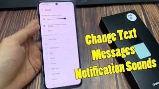 Samsung Galaxy Z Flip 5: How to Change Text Messages Notification Sounds