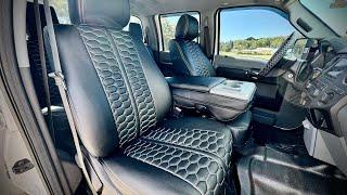 Installing The New Clazzio Hexagon Custom Seat Covers In My 2015 F350 XL Crew Cab Truck.