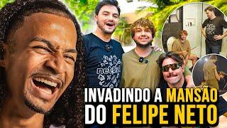 TET REAGE: BRINO INVADIU A MANSÃO DO FELIPE NETO COM O T3DDY! - BRUNINZOR